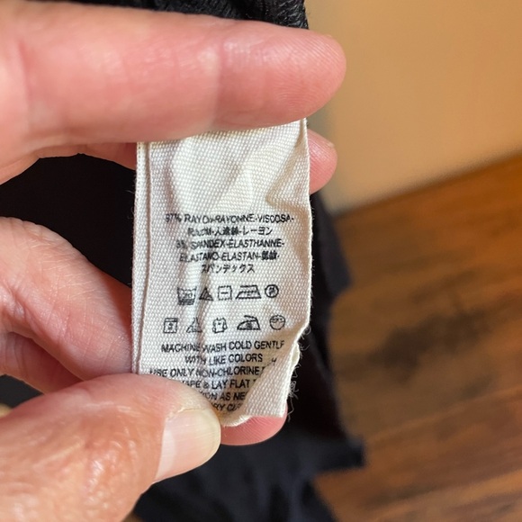 Free People We The Free Grapevine Asymmetrical Tunic Top Black XS - Picture 9 of 13